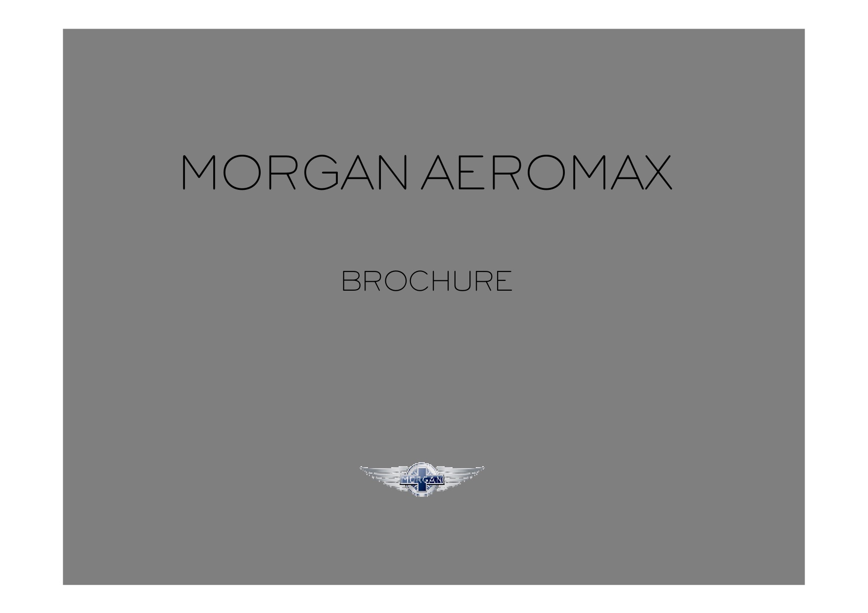 2008 Morgan Aeromax Brochure